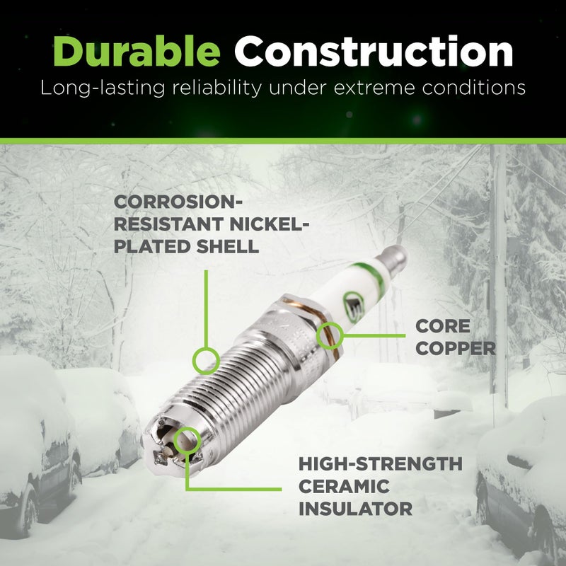 E3 Spark Plugs E3.74 Durable, High-Performance, and Versatile Premium Auto Spark Plug with Patented DiamondFire Technology, Pack of 1 - Image 4